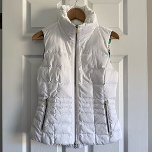 Lilly Pulitzer White Down Vest